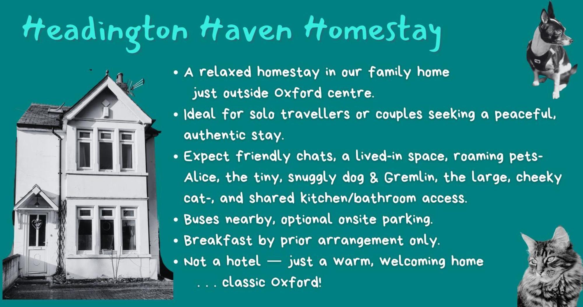 אוקספורד Headington Haven Homestay מראה חיצוני תמונה